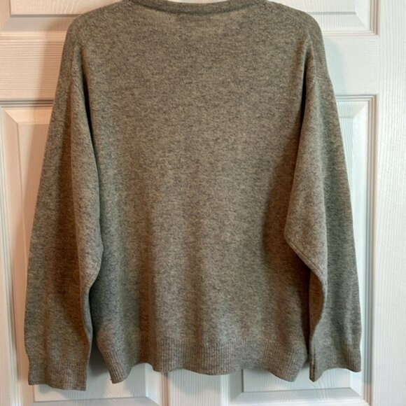 Rare, Women's Luxury 100% pure Scottish cashmere cardigan light grey - Picture 3 of 9